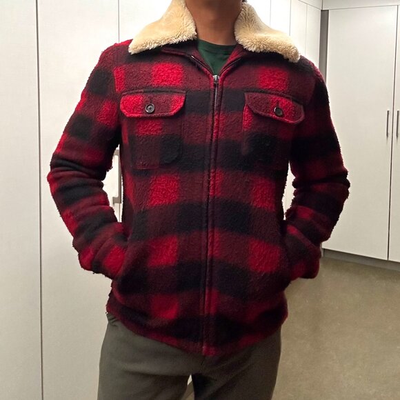 Zara PLAID JACKET medium - Picture 2 of 2